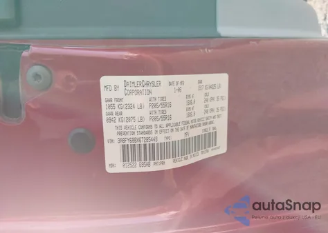 2006 Chrysler Pt Cruiser Limited from USA, damaged, VIN 3A8FY68BX6T285449